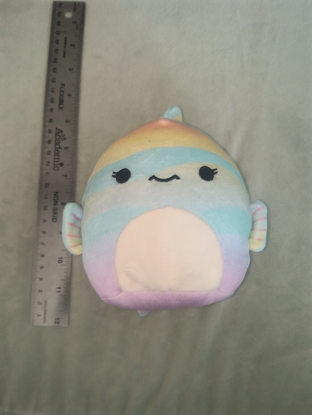 Squishmallows Pastel Rainbow Plush - Pink, Blue, Yellow, Purple, Cream